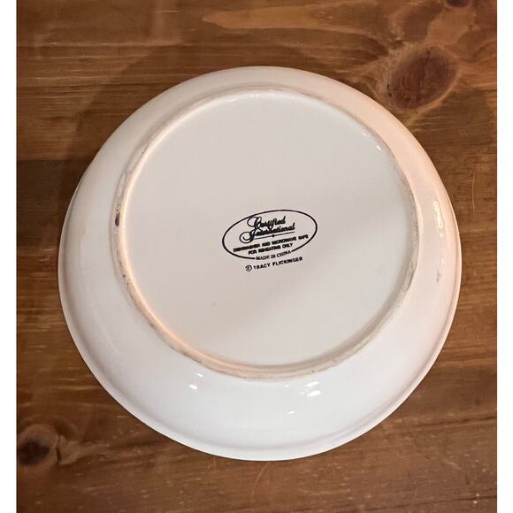 Certified International Tracy Flickinger Whimsical Waiter Bowl Bistro Chef Theme - Picture 7 of 14